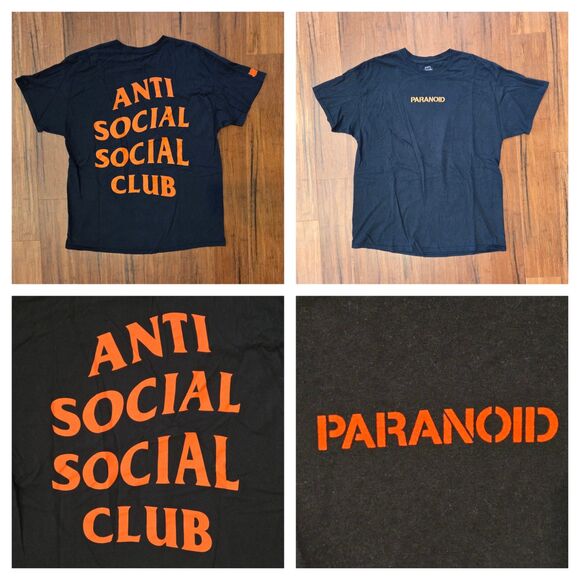 Anti Social Social Club 4 Shirt Lot XL CPFM Cherry Blossom Broken Vase Paranoid - Picture 5 of 8